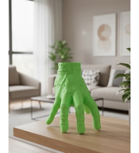 3D Yeşil El Dekoratif Heykel 27X22 Cm Büyük Boy Modern Tasarım
