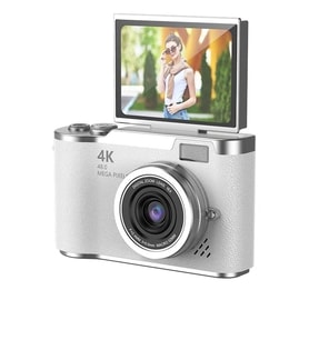 4k Dijital Retro Video Kamera 48mp 18x Zoom Flaşlı (32gb) Kart Dijital Vlog Fotoğraf  Makinesi Türkçe