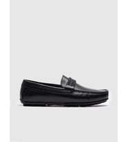 Hakiki Deri Siyah Tokalı Erkek Loafer