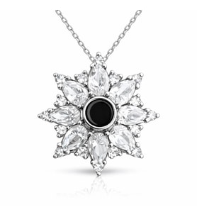 Gümüş 100 Dilde Seni Seviyorum Lotus Kadın Kolye