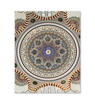 Ahşap Tablo Cami Tavan Süslemesi Çiniler (35x50 Cm Boyut)
