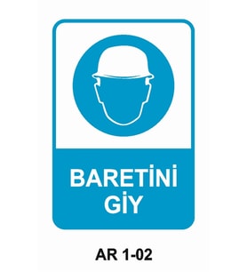 İŞ GÜVENLİĞİ UYARI LEVHASI 1 ADET PVC 21 X 29CM