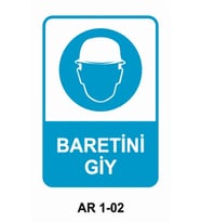 İŞ GÜVENLİĞİ UYARI LEVHASI 1 ADET PVC 21 X 29CM