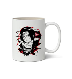 İtachi Uchiha Naruto Anime Baskılı Beyaz Porselen Kupa Bardak
