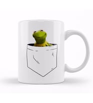 Kermit Breastpocket Kupa Bardak Porselen