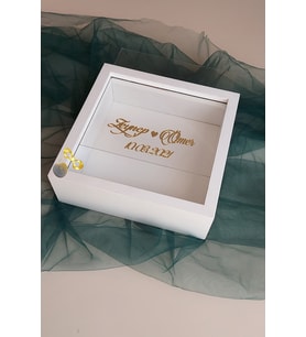 25x25 Cm Derin ! Verda Anı Çerçevesi- İsimli-Ledli! Anı Çerçevesi