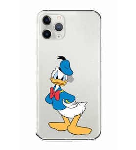 Apple iPhone 11 Pro Uyumlu Kamera Korumalı Tıpalı Kapak Donald Duck TasarımlıŞeffaf Kılıf