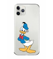 Apple iPhone 11 Pro Uyumlu Kamera Korumalı Tıpalı Kapak Donald Duck TasarımlıŞeffaf Kılıf