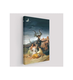 Cadılar Bayramı Francisco Goya Cadılık Meclisi Sanatı Kanvas Tablo-5270