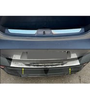 Peugeot 408 Krom Set 2022> 2 Parça Paslanmaz Çelik (Arka Tampon + Bagaj İç Eşiği) (Gümüş)