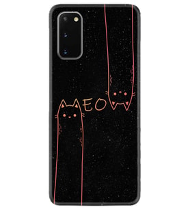Samsung A02S A03S A10 A12 A13 A21S A22 Kılıf Desenli Silikon Meow 1657
