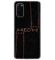 Samsung A02S A03S A10 A12 A13 A21S A22 Kılıf Desenli Silikon Meow 1657