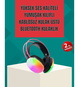 Type-C Şarjlı RGB Işıklı Bluetooth Oyuncu Kulaklığı