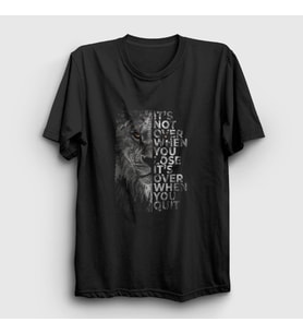 Presmono Unisex Siyah Over Lion Aslan T-Shirt 305700tt