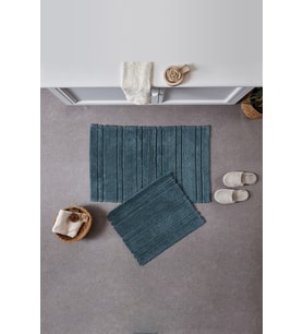 Doquhome Pera Banyo Paspası Petrol 60x100cm