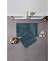 Doquhome Pera Banyo Paspası Petrol 60x100cm