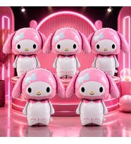 VIP YÜKSEK KALİTE 5 ADET DEV MY MELODY FOLYO BALON 65 CM MY MELODY BALON MY MELODY KONSEPT BALON