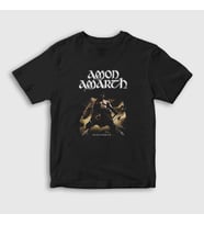 Presmono Unisex Çocuk Siyah Berserker Amon Amarth T-Shirt 376379tt