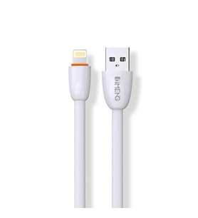 İmeng Apple İphone 12 3.1A UsbA to Lightning Data ve Hızlı Şarj Kablosu Beyaz