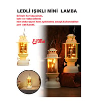 Led Mini Lamba Parti , Ev, Bahçe, Restorantlarda Hem Dekorasyon Hem Aydınlatma Fener Kamp Retro Tarz
