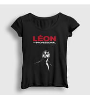 Presmono Kadın Siyah The Professional Film Leon T-Shirt 247312tt
