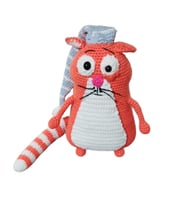Şapşik Sansar Amigurumi Organik Oyuncak