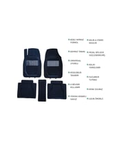 Kia Ceed HB 2014 Uyumlu 3 Cm Havuzlu 5 Parça Set 3D Paspas Takımı Siyah - Gri