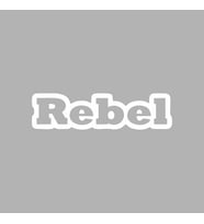 Rebel Araba Sticker siyah 16x4 CM (Beyaz)