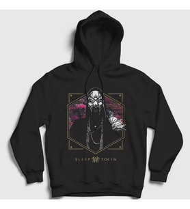 Presmono Unisex Siyah Tour Müzik Sleep Token Kapüşonlu Sweatshirt 530217tt