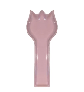 Lüks İnci Seramik El Kaşıklığı – 26 cm Şık Pembe