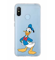 Xiaomi Mi A2 Lite Uyumlu Kapak Donald Duck Tasarımlı Şeffaf Silikon Kılıf