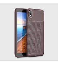 Xiaomi Redmi 7A Kılıf Esnek Soft Karbon Tasarım Legion Serisi (Kahverengi)