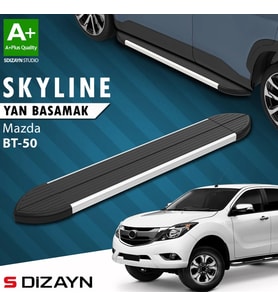 S-Dizayn Mazda BT-50 Pick-Up Skyline Aluminyum Yan Basamak 193 Cm 2006-2012 A+ Kalite