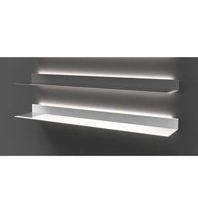 Arka Aydınlatmalı Raf 120cm-Beyaz
