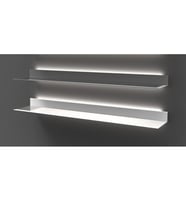 Arka Aydınlatmalı Raf 120cm-Beyaz