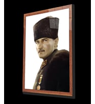 Atatürk Cam Tablo 4 mm Dayanıklı Temperli Cam