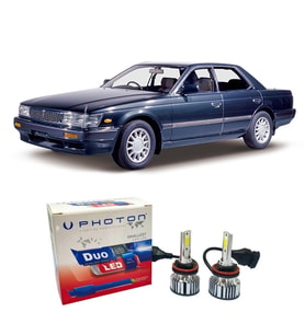 Nissan Laurel Led Xenon Uzun + Kısa Far Ampulü H4 Duo Yeni Seri Beyaz