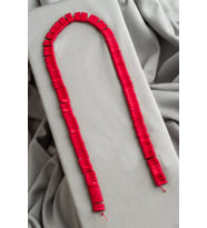 Hematit Doğal Taş Çift Delikli 3x10mm Dizi