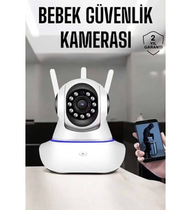 Wifi Kamera Ev Kamerası Gece Görüşlü Kablosuz Bebek Izleme Kamerası