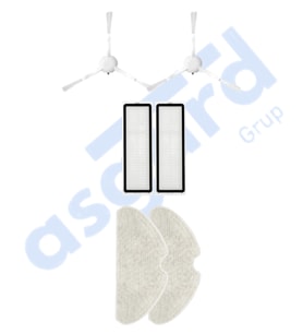 Dreame F9 PRO Uyumlu 2 Yan Fırça 2 Filtre 2 Mop PKT-iasgf0000273
