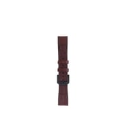 Fro LW38-43 20 mm Hakiki Deri Kroko Kahve Kordon Siyah Toka