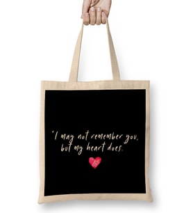 Dystopian I May Not Rememeber You Quote Bez Çanta Uzun Saplı