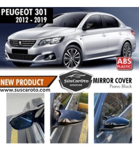 Peugeot 301 2012-2019 Batman Yarasa Ayna Kapağı Piano Black ABS Plastik