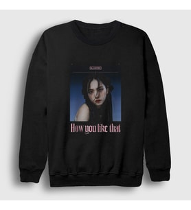 Presmono Unisex Siyah Poster Jisoo Blackpink Sweatshirt 271971tt
