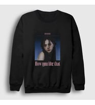 Presmono Unisex Siyah Poster Jisoo Blackpink Sweatshirt 271971tt