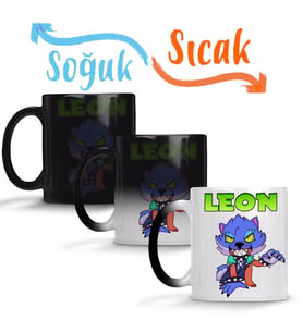 Werewolf Leon Brawl Stars Sihirli Kupa Bardak Porselen