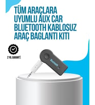Araç İçi Bluetooth Aux Müzik Ve Telefon Görüşmesi Adaptörü