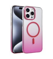 Apple İphone 15 Pro Max Glossy Magsafe Kapak - Pembe