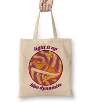 Light It Up Like Dynamite Bts Retro Disco Bez Çanta Uzun Saplı