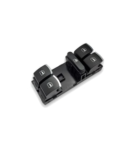 Seat Leon 2 2006-2012 Sol Ön Cam Düğmesi Dörtlü Krom 5K4959857A
